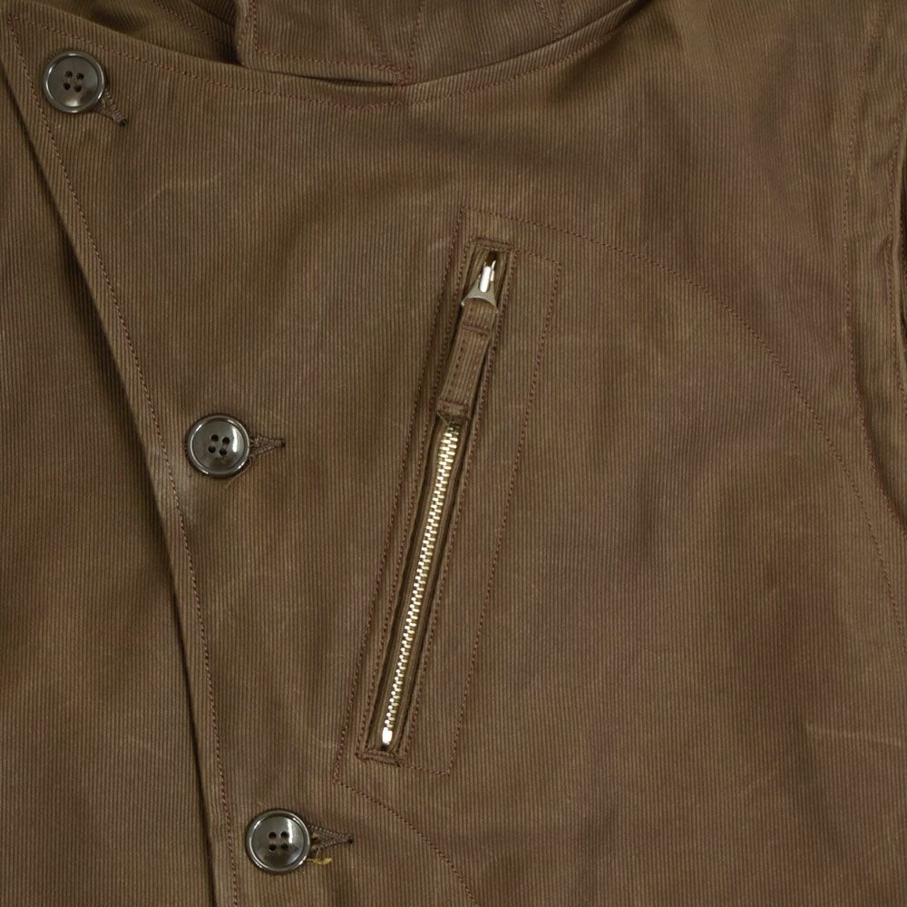 フリーホイーラーズ (FREEWHEELERS) -WINTER AVIATORS' VEST- 1930~1940s CIVILIAN MILITARY STYLE CLOTHING Original Jungle Cloth Paraffin Coating DARK RED BEIGE アヴィエイターズベスト アビエイターズベスト コットンベスト 内側ボアベスト ミリタリーベスト 2531006