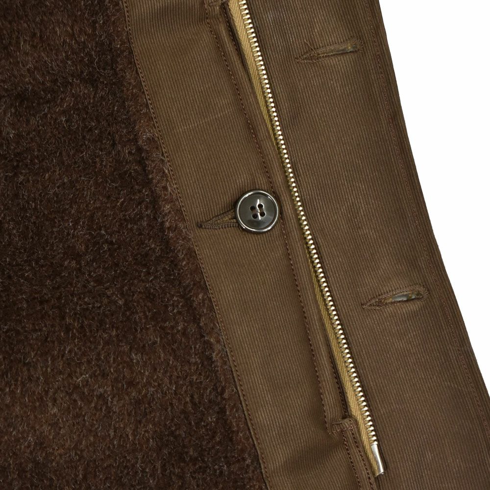 フリーホイーラーズ (FREEWHEELERS) -WINTER AVIATORS' VEST- 1930~1940s CIVILIAN MILITARY STYLE CLOTHING Original Jungle Cloth Paraffin Coating DARK RED BEIGE アヴィエイターズベスト アビエイターズベスト コットンベスト 内側ボアベスト ミリタリーベスト 2531006