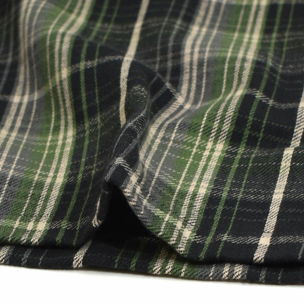 ウエアハウス (WAREHOUSE) Lot3063 1930'S WPA ONE POCKET PULLOVER SHIRTS ネル（チェック）グリーン プルオーバーネルシャツ