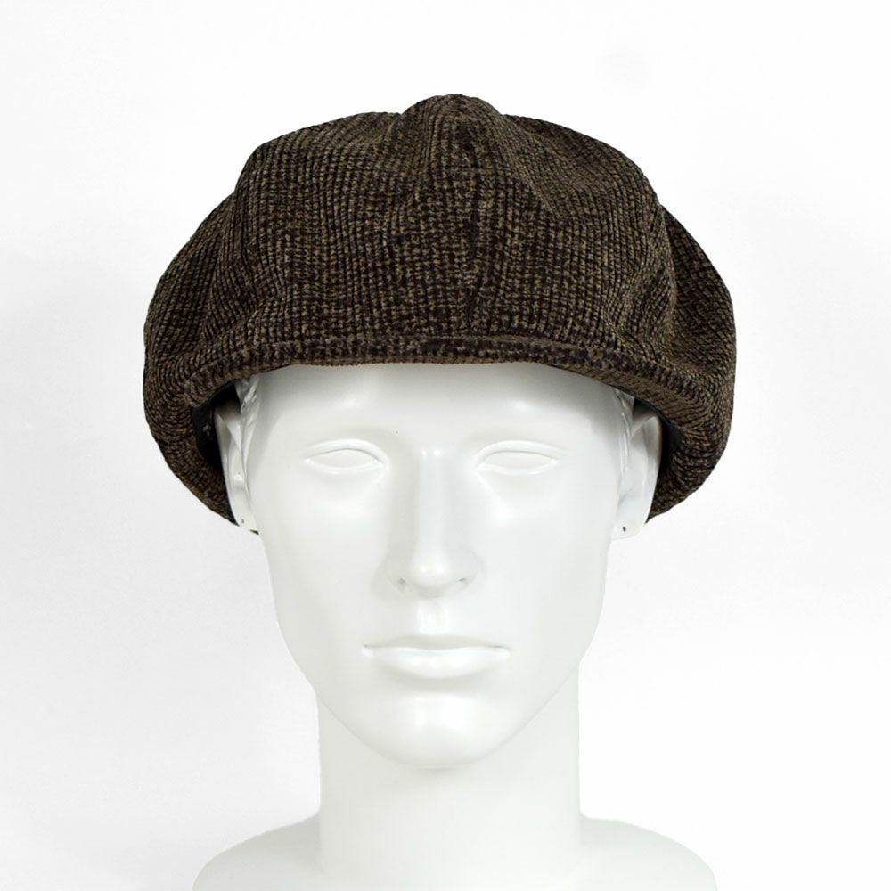 フリーホイーラーズ (FREEWHEELERS) -YELLOWSTONE- 1930s~1940s STYLE CASQUETTE Vintage Style Printed Corduroy GRAINED CHARCOAL BLACK GRAINED BROWN キャスケット ハンチング帽 帽子 2537006