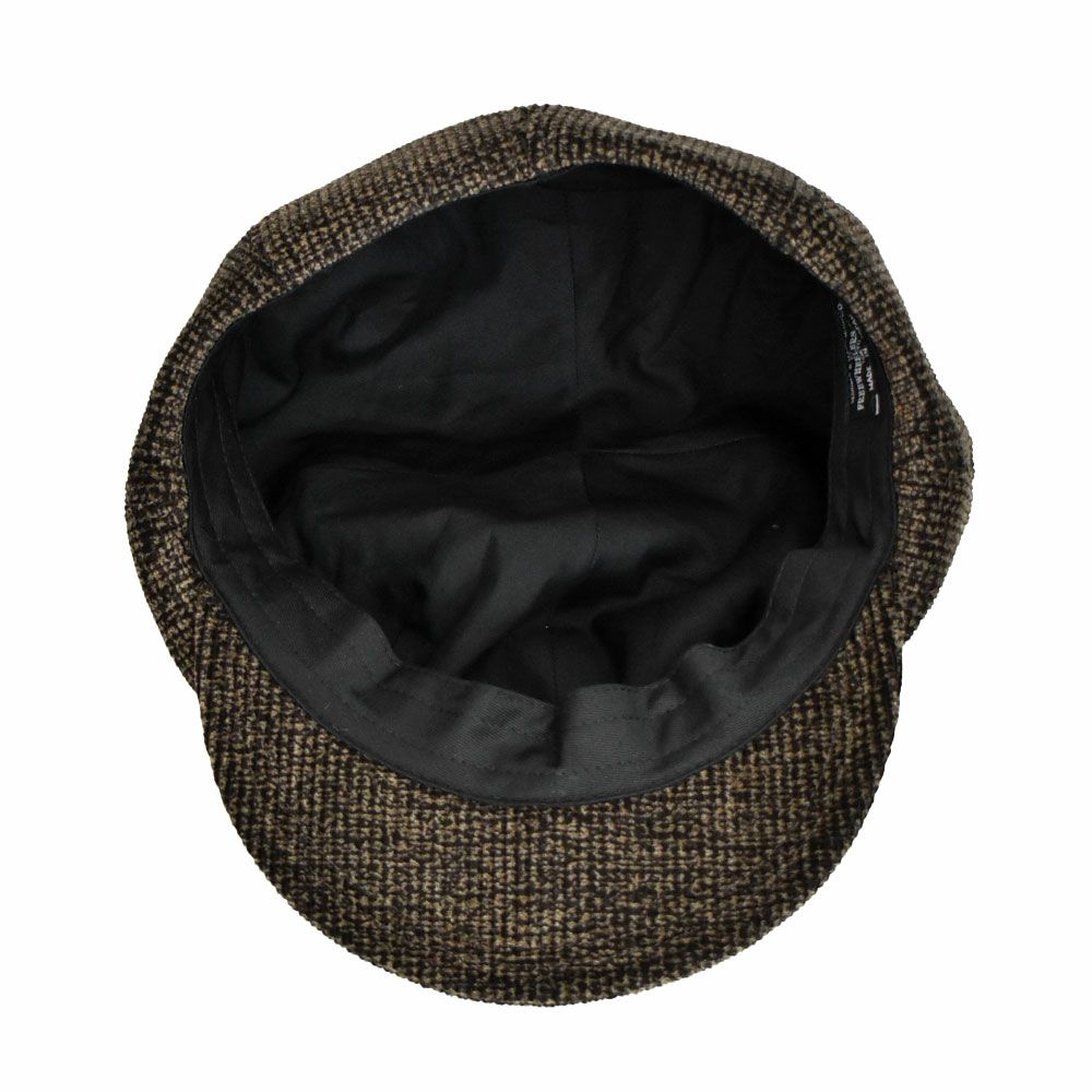 フリーホイーラーズ (FREEWHEELERS) -YELLOWSTONE- 1930s~1940s STYLE CASQUETTE Vintage Style Printed Corduroy GRAINED CHARCOAL BLACK GRAINED BROWN キャスケット ハンチング帽 帽子 2537006