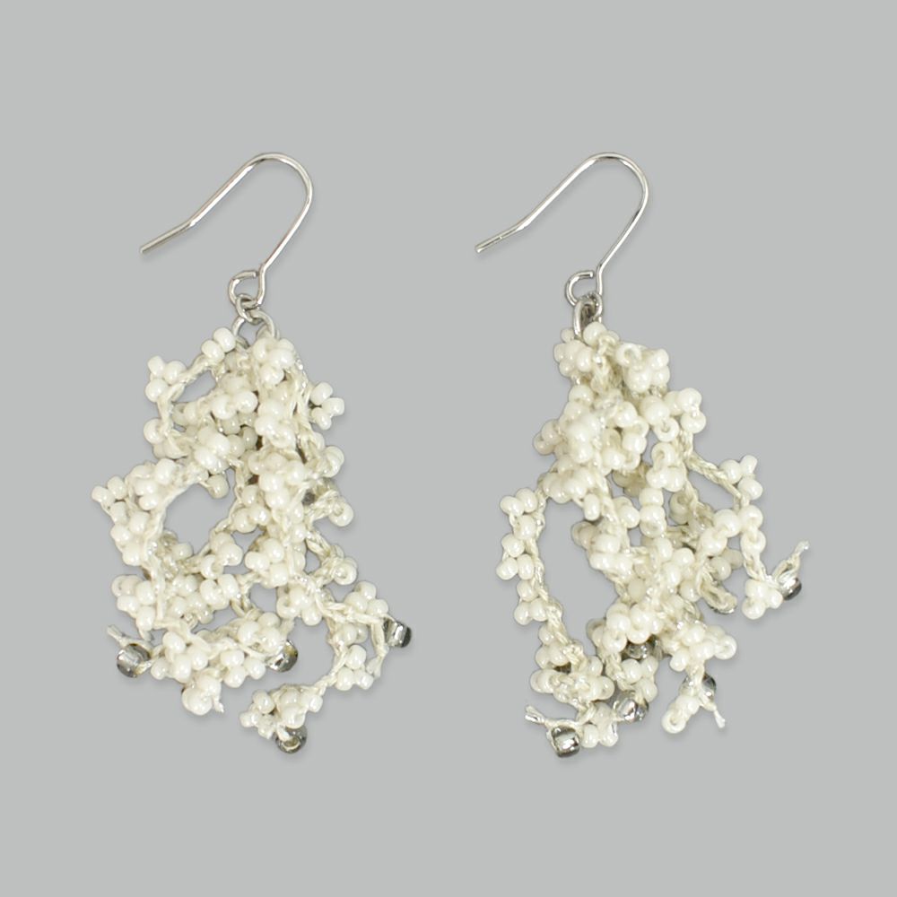 マーブルシュッド (marble SUD) Grain Yarn mini ピアス 18FF999283 01.WHT