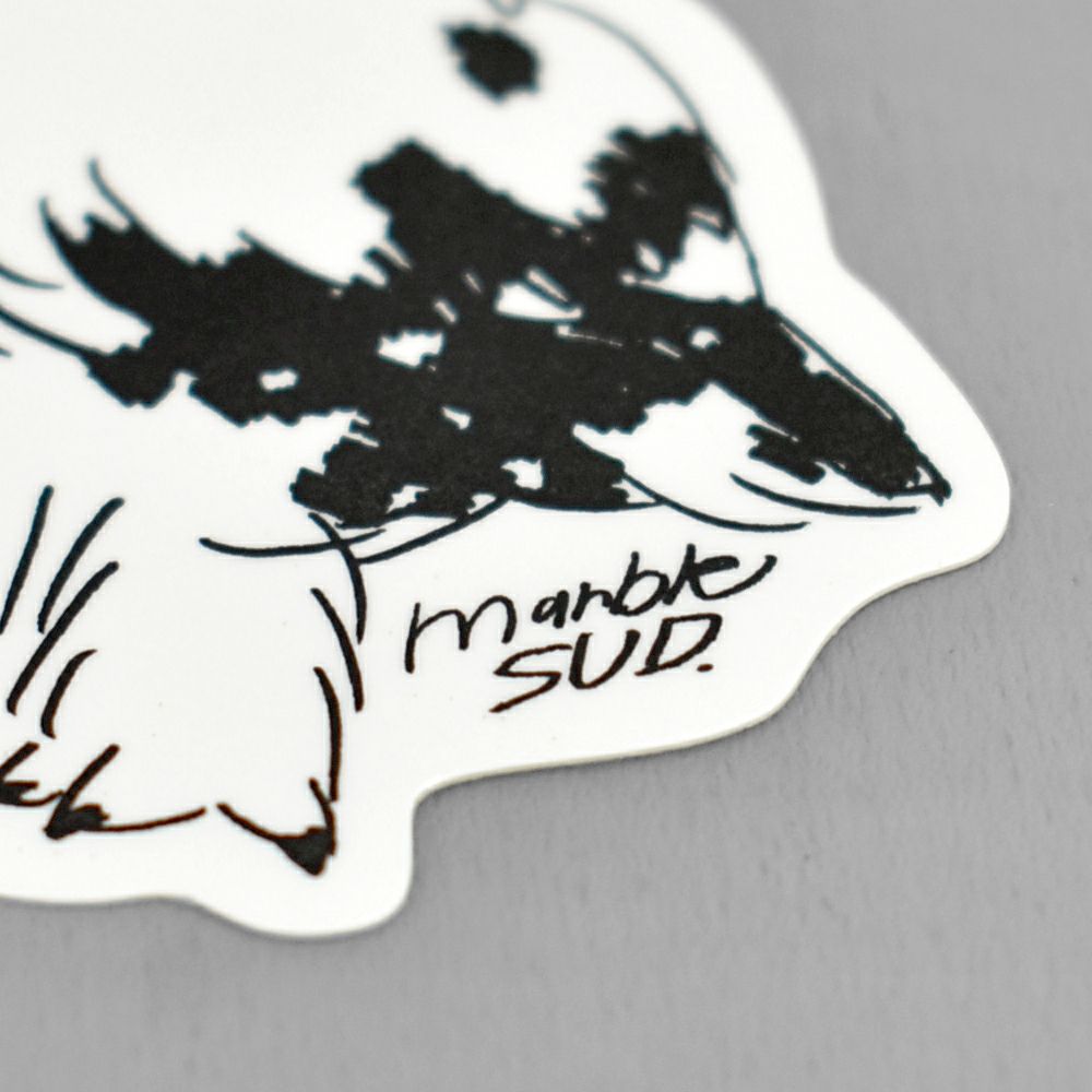 マーブルシュッド (marble SUD) raicho ステッカー エビスミナミちゃん×ライチョウ ライチョウ保護スクラムプロジェクト 長野県 09FS999204