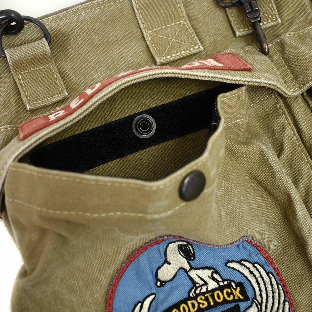 トイズマッコイ (TOYS McCOY)  HELMT BAG CVS SNOOPY AIRBRN ヘルメットバッグ キャンバスバッグ スヌーピー TMA2524