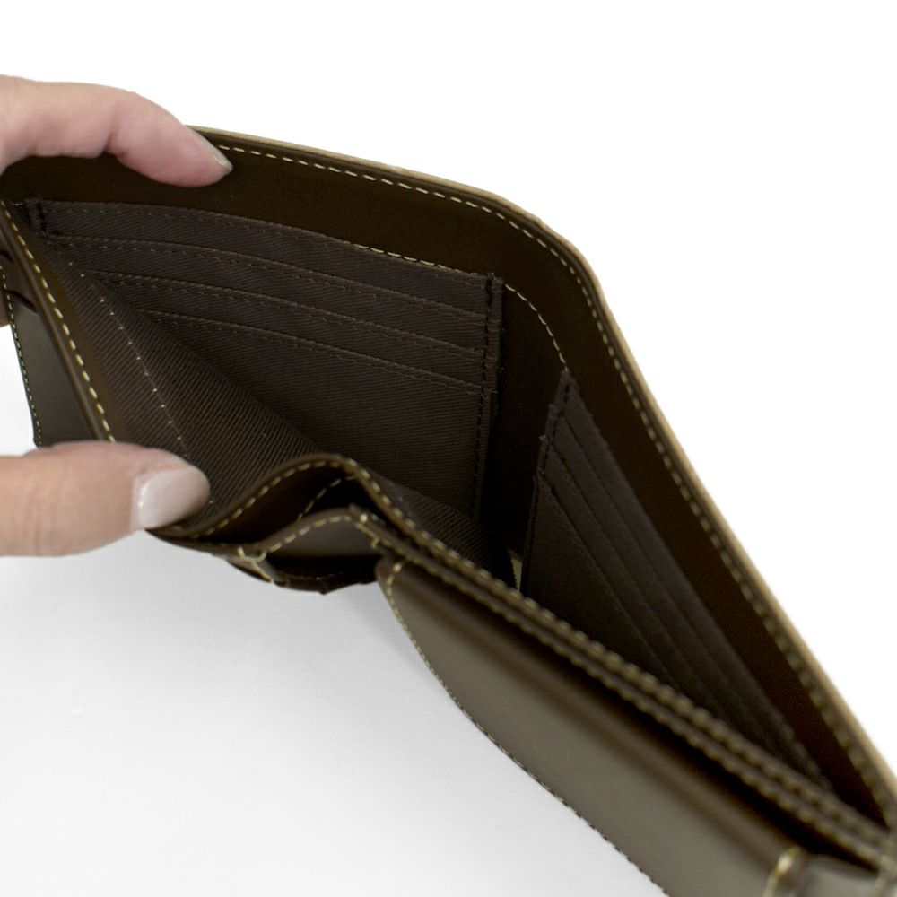 アインソフ (Ain Soph) ワクシープレス 二つ折財布 ボックス小銭入れ 革財布 レザーウォレット イタリアンレザー 日本製 DA1036-WPS