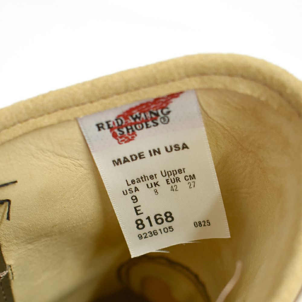 レッドウィング (RED WING) 9-INCH PECOS 9インチ ペコス レザーワークブーツ 靴 8168