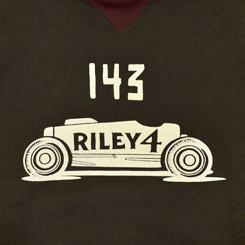 フリーホイーラーズ (FREEWHEELERS) -BIRNER LAKES MODIFIED- ATHLETIC SWEAT SHIRT LATE 1930s COMFORTABLE RIB KNIT TRIMMED SWEAT SHIRT Vintage Style Special Heavy Weight Fleece DARK OLIVE DRAB × OLD BROWN 長袖トレーナー スウェットシャツ 2534008