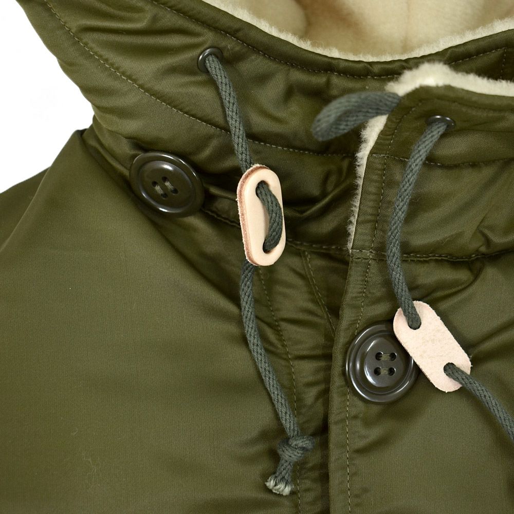 フリーホイーラーズ (FREEWHEELERS) - M-1949 - COAT AIR CREW HEAVY ATTACHED HOOD 1940~1950s CIVILIAN MILITARY STYLE CLOTHING Original Nylon 66 Twill KHAKI OLIVE ミリタリージャケット アウター コート 2531007