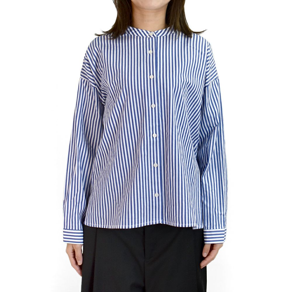 大幅お値下げ‼️BINDU パリ風景プリント 長袖シャツ　ユニセックス ブリスバンチ (Bliss bunch) FB差BACKギャザーシャツ 長袖ギャザー